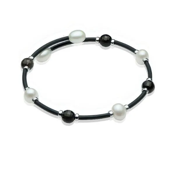 Freshwater Pearl & Smoky Quartz Bracelet by Imperial Image 2 Goldmart Jewelers Redding, CA