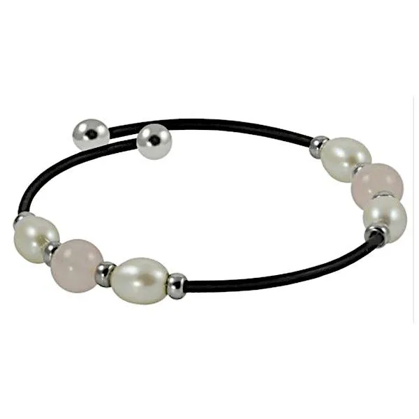 Freshwater Pearls & Rose Quartz Bracelet by Imperial Goldmart Jewelers Redding, CA