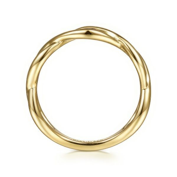 14K Twisted stackable Ring by Gabriel & Co. Image 2 Goldmart Jewelers Redding, CA