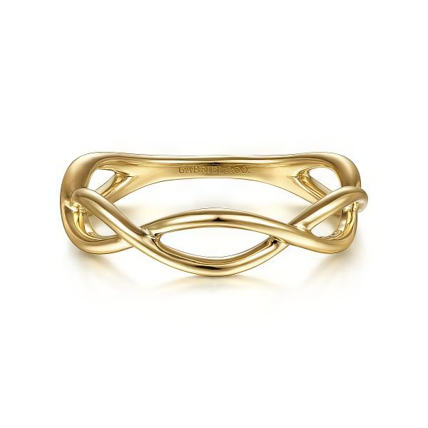 14K Twisted stackable Ring by Gabriel & Co. Goldmart Jewelers Redding, CA