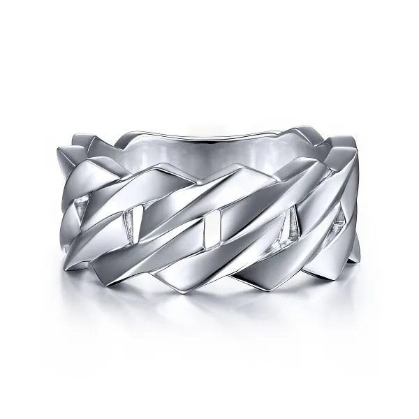 Sterling Silver Chain Link Band by Gabriel & Co. Goldmart Jewelers Redding, CA