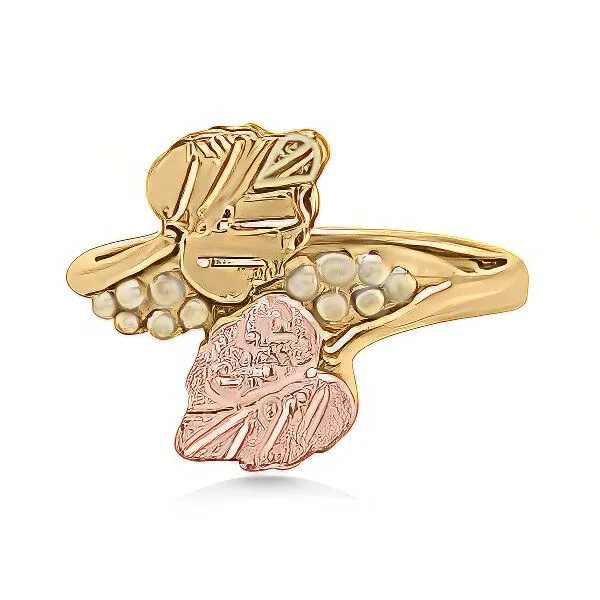 10K Mid-Century Modern Black Hills Gold Ring - Estate Goldmart Jewelers Redding, CA