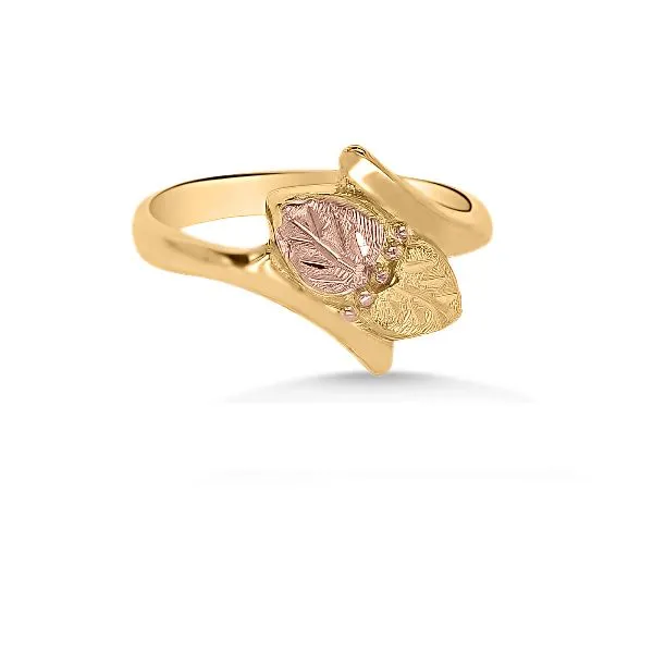 10K Bypass Black Hills Gold Fashion Ring - Estate Image 2 Goldmart Jewelers Redding, CA