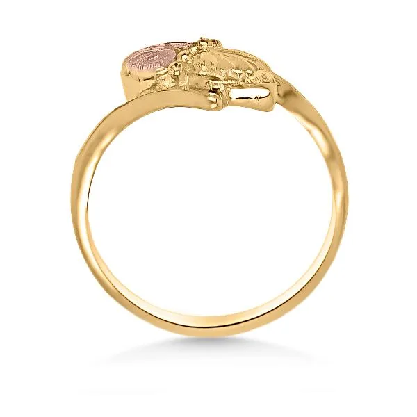 10K Bypass Black Hills Gold Fashion Ring - Estate Image 4 Goldmart Jewelers Redding, CA