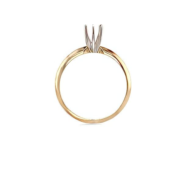 14K Solitaire Semi-Mount Ring – Goldmart Signature Image 2 Goldmart Jewelers Redding, CA