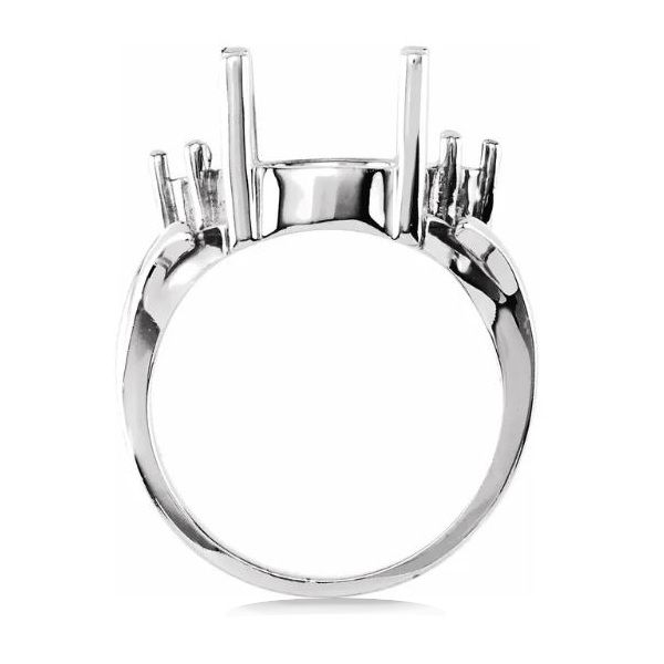 SS Semi-mount Oval Ring – Goldmart Signature Image 2 Goldmart Jewelers Redding, CA