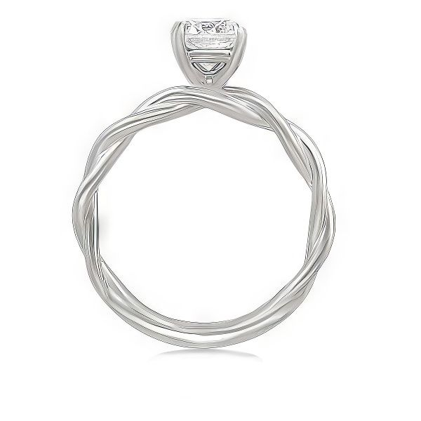 14K Semi-mount Classic Collection Twist Ring by Gabriel Image 2 Goldmart Jewelers Redding, CA