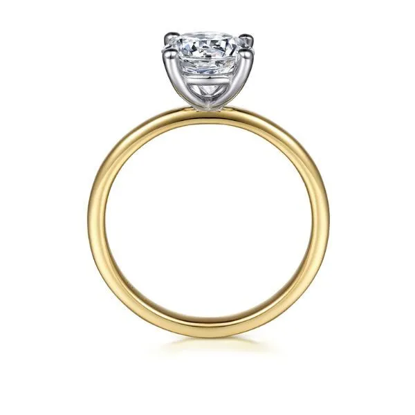 14K Semi-mount Solitaire Engagement Ring by Gabriel Image 2 Goldmart Jewelers Redding, CA