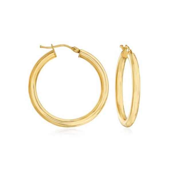 14K Small Classic Hoop Earrings – Goldmart Signature Goldmart Jewelers Redding, CA