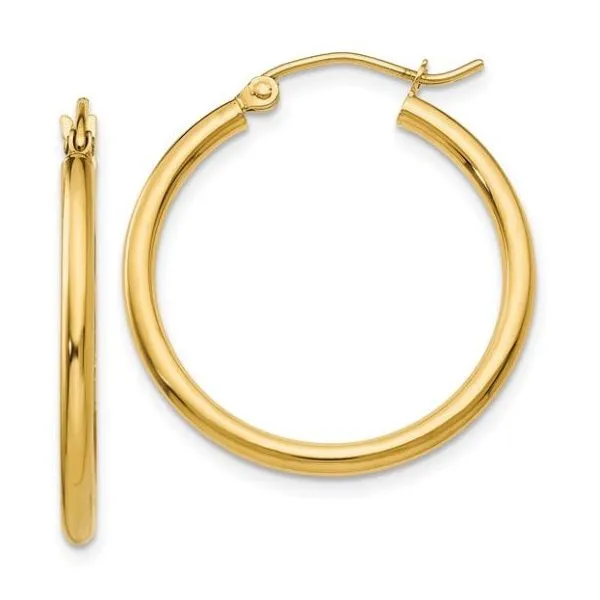 14K Lightweight Tube Earrings – Goldmart Signature Goldmart Jewelers Redding, CA