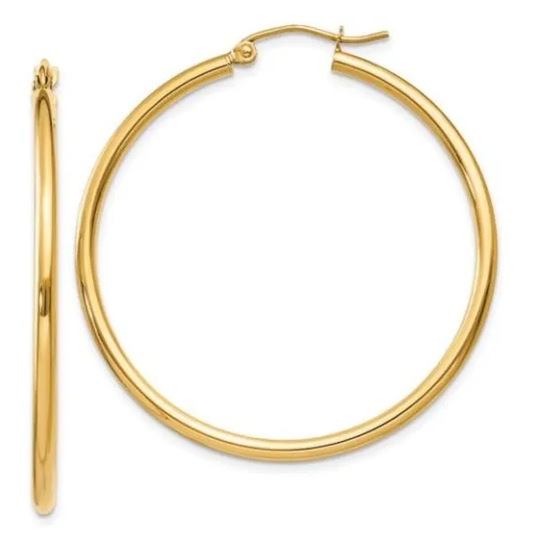 14K Lightweight Tube Earrings – Goldmart Signaturen Goldmart Jewelers Redding, CA