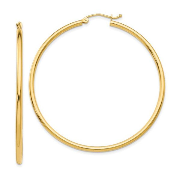 14K Lightweight Tube Earrings – Goldmart Signature Goldmart Jewelers Redding, CA