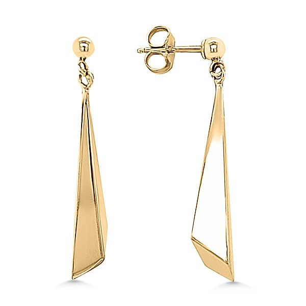 14 Karat Dangle Earrings - Estate Goldmart Jewelers Redding, CA