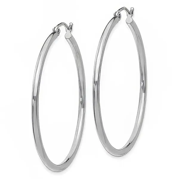 14K Large Tube Hoop Earrings – Goldmart Signature Goldmart Jewelers Redding, CA