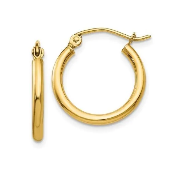 14K Tube Earrings - Goldmart Signature Collection Goldmart Jewelers Redding, CA