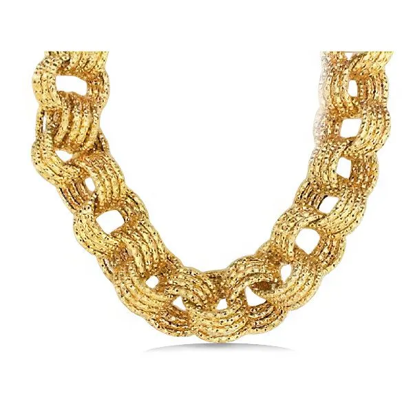 14K 20” Retro Large Link Chain - Estate Goldmart Jewelers Redding, CA
