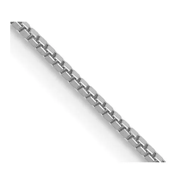 18K 22” Retro Diamond Cut Box Chain - Estate Image 2 Goldmart Jewelers Redding, CA