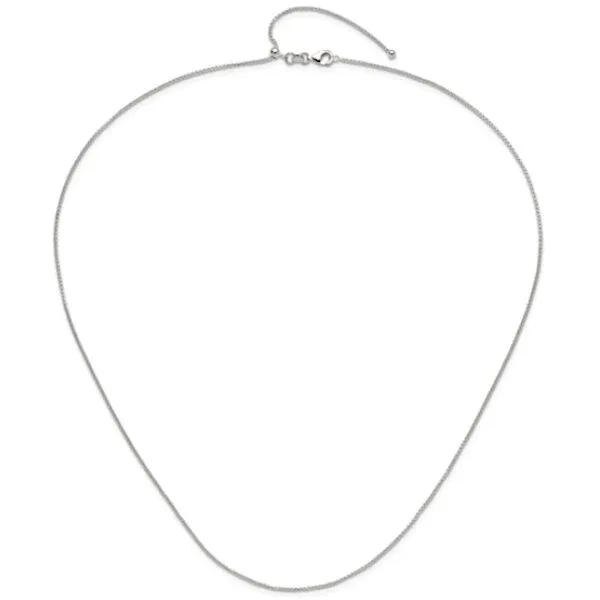 Sterling Silver 24” adj. Box Chain - GM Signature Goldmart Jewelers Redding, CA