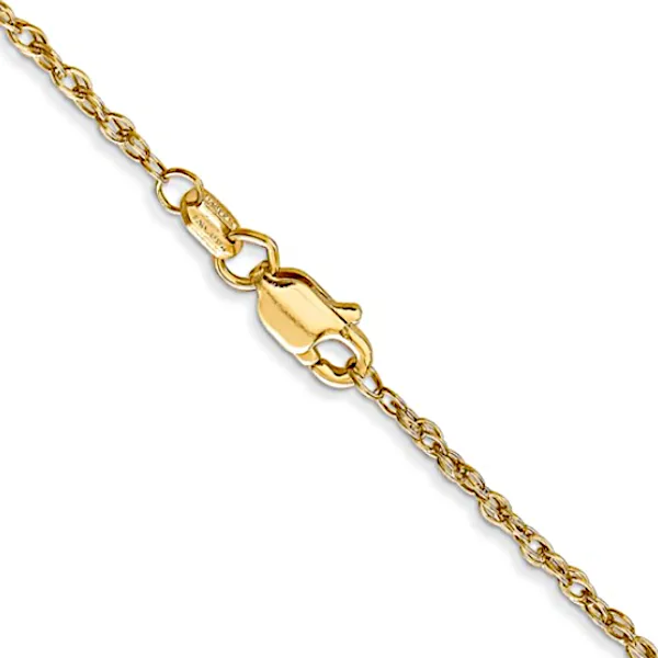 14K 1.3mm Baby Rope Chain - Goldmart Signature Collection Image 2 Goldmart Jewelers Redding, CA