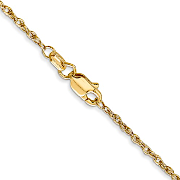 14K 1.3mm Baby Rope Chain - Goldmart Signature Collection Image 2 Goldmart Jewelers Redding, CA