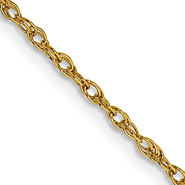 14K 1.3mm Baby Rope Chain - Goldmart Signature Collection Goldmart Jewelers Redding, CA