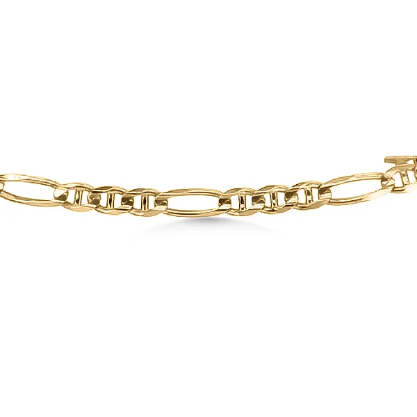 14K 24” Figaro Chain - Estate Image 2 Goldmart Jewelers Redding, CA