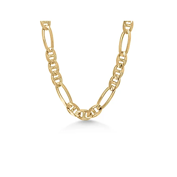 14K 24” Figaro Chain - Estate Goldmart Jewelers Redding, CA