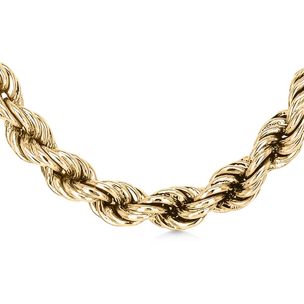 14K 30” Lightweight Rope Chain - Estate Image 2 Goldmart Jewelers Redding, CA