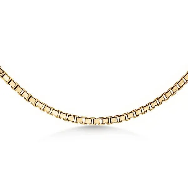 14K 18” Box Chain - Estate Image 2 Goldmart Jewelers Redding, CA