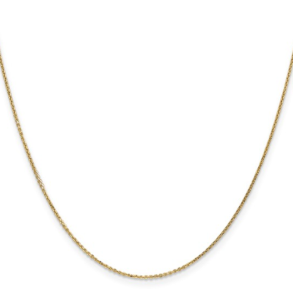 14K 20” Diamond Cut Cable Link Chain – GM Signature Goldmart Jewelers Redding, CA