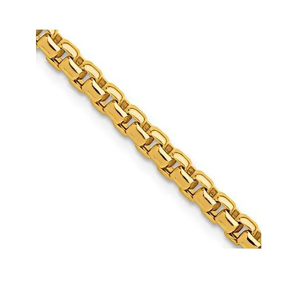 14K 18” Round Box Chain - Estate Image 2 Goldmart Jewelers Redding, CA