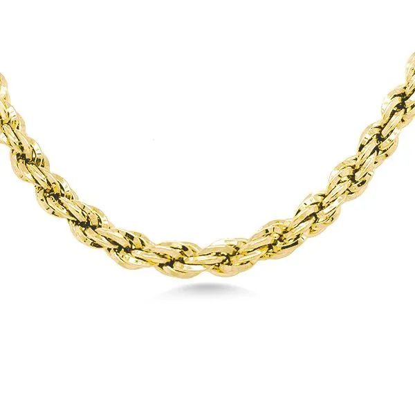 14K 16” Rope Chain - Estate Image 2 Goldmart Jewelers Redding, CA