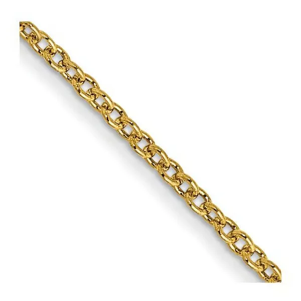 14K 18” Round Open Link Cable chain – GM Signature Image 2 Goldmart Jewelers Redding, CA
