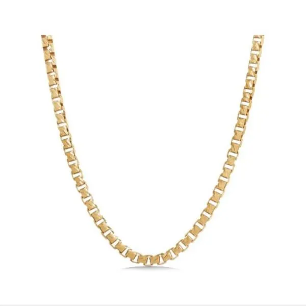 14K Box Necklace - Estate Goldmart Jewelers Redding, CA