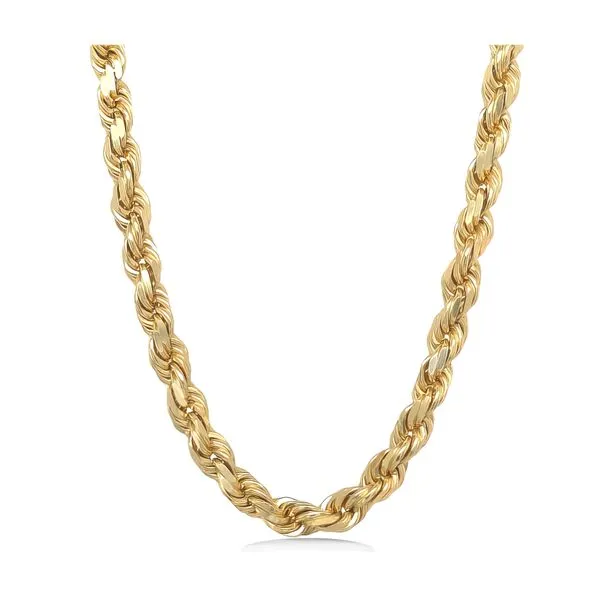 14K 18” Diamond Cut Solid Rope Chain – GM Goldmart Jewelers Redding, CA