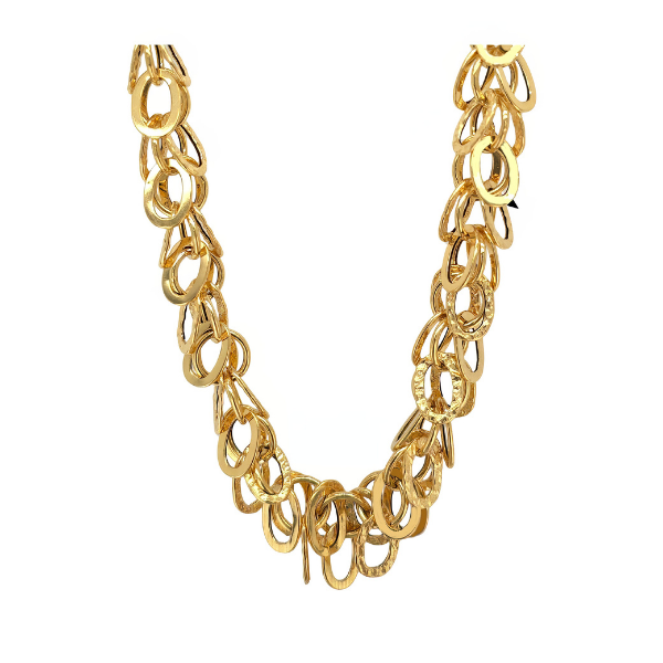 14K Yellow Gold Fancy Link Chain Image 2 Goldmart Jewelers Redding, CA