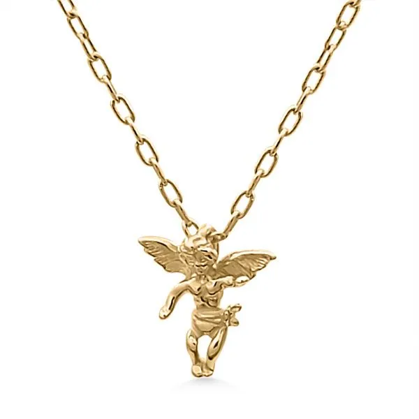 ESTATE - Exquisitely Detailed 14K Cupid Charm Goldmart Jewelers Redding, CA