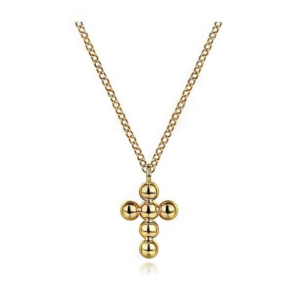 14K Bujukan Cross Pendant by Gabriel & Co. Goldmart Jewelers Redding, CA