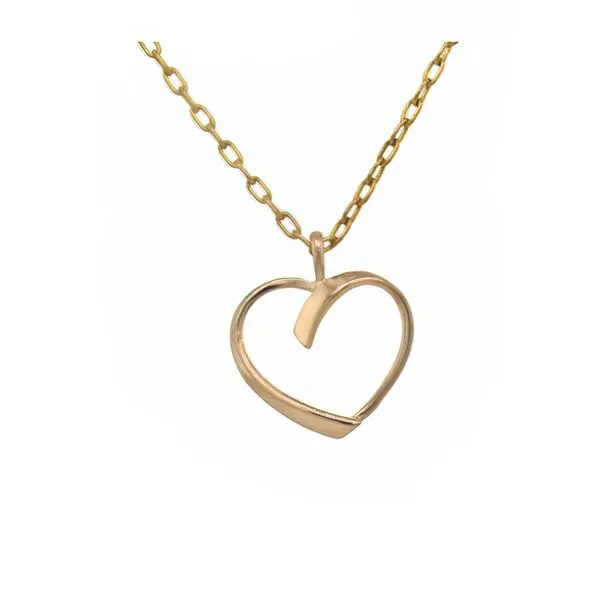 14K Heart Pendant - Estate Goldmart Jewelers Redding, CA