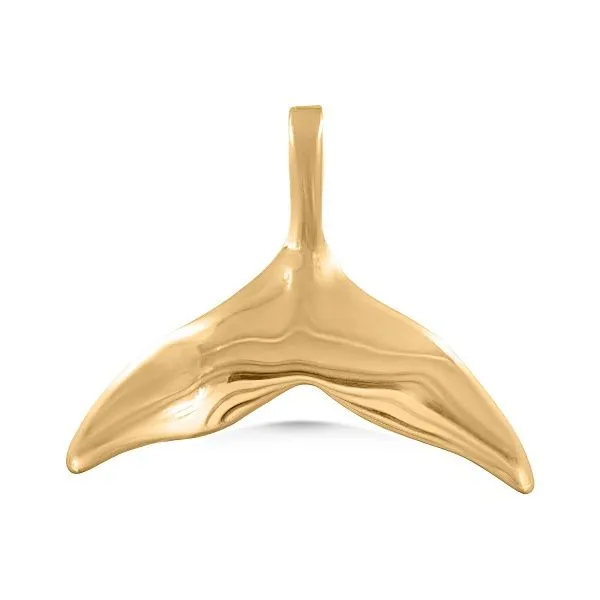 14K Whale Tail Pendant - Estate Goldmart Jewelers Redding, CA