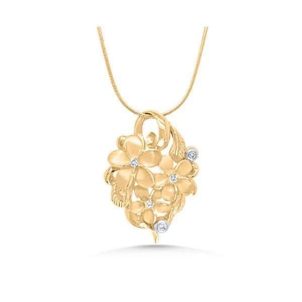14K Rose Pendant - Estate Goldmart Jewelers Redding, CA