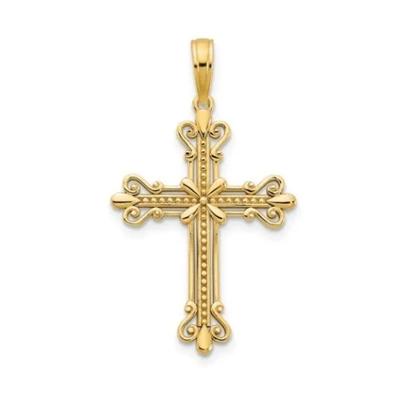 14K Fancy Cross Pendant - GM Signature Goldmart Jewelers Redding, CA