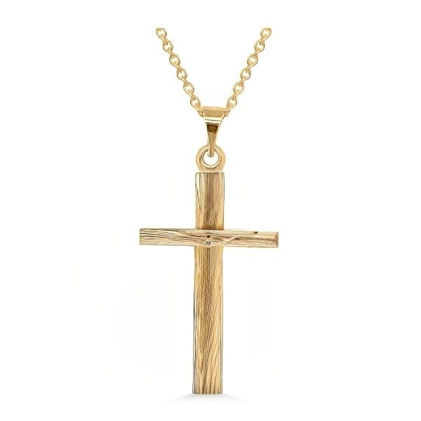 14K Polished Latin Cross Pendant - GM Signature Goldmart Jewelers Redding, CA