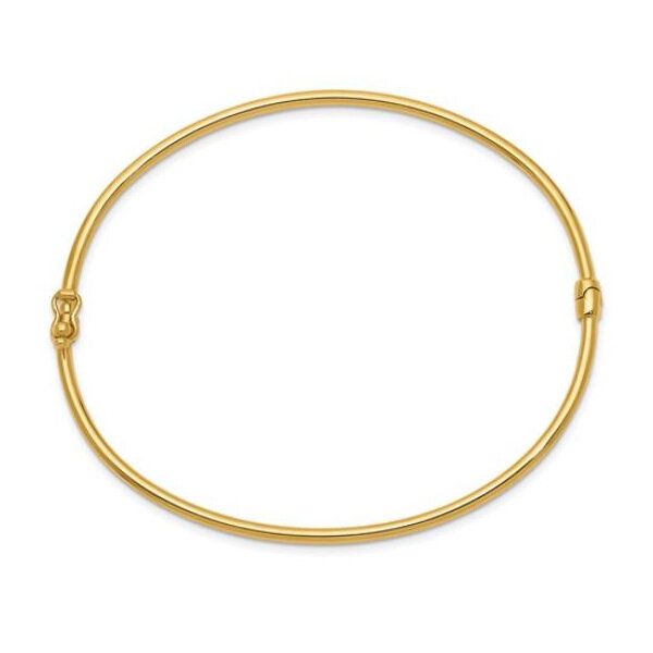 14K Hinged Bangle Bracelet - Goldmart Signature Collection Image 2 Goldmart Jewelers Redding, CA