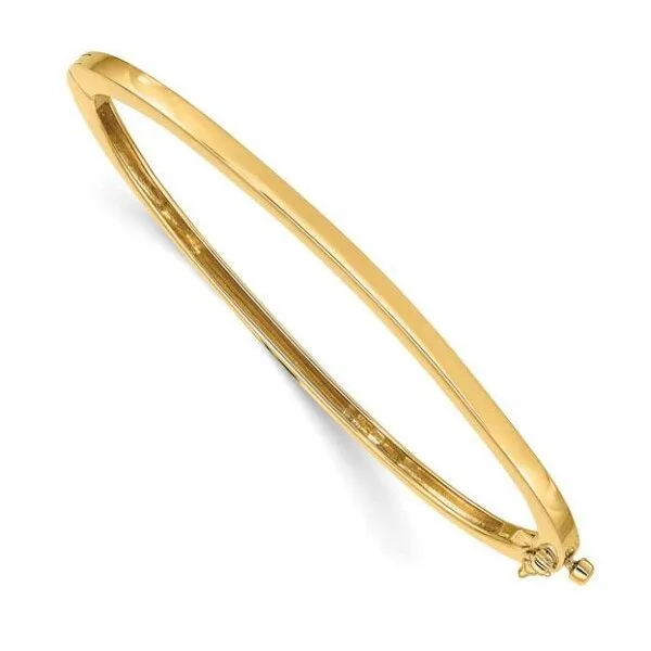 14K Solid Hinged Bangle Bracelet – GM Signature Goldmart Jewelers Redding, CA