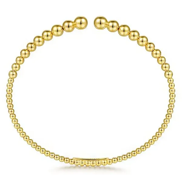 14K Bujukan Open Bangle Bracelet by Gabriel & Co. Image 2 Goldmart Jewelers Redding, CA