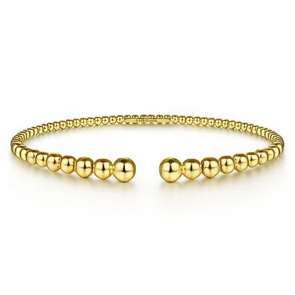 14K Bujukan Open Bangle Bracelet by Gabriel & Co. Goldmart Jewelers Redding, CA