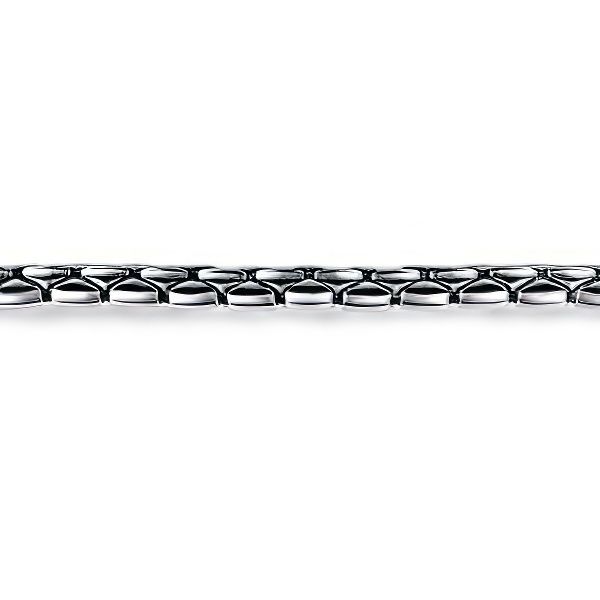 Sterling Silver Tubular Chain Bracelet  by Gabriel & Co. Image 2 Goldmart Jewelers Redding, CA