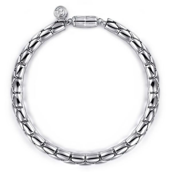 Sterling Silver Tubular Chain Bracelet  by Gabriel & Co. Goldmart Jewelers Redding, CA