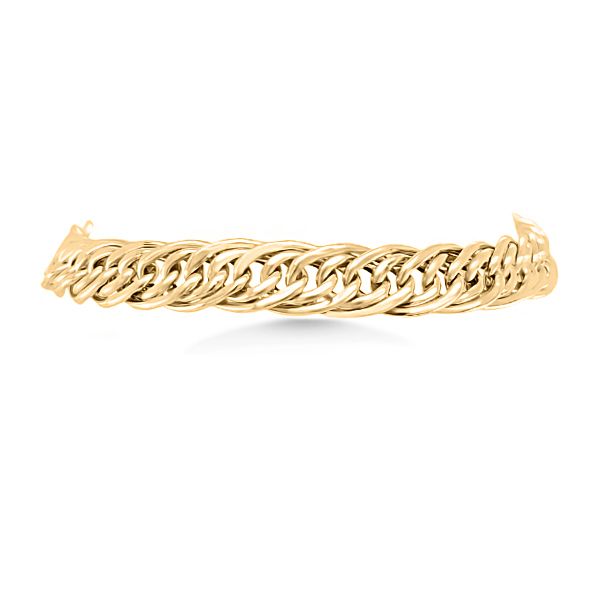 14K Yellow Gold Fancy Link Bracelet Goldmart Jewelers Redding, CA